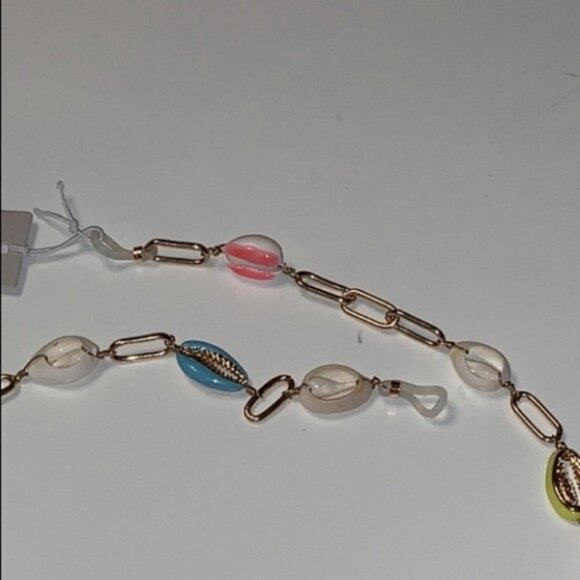 Bp Colorfull Freshwater Puka Shell  Pearl Necklace - Picture 5 of 9